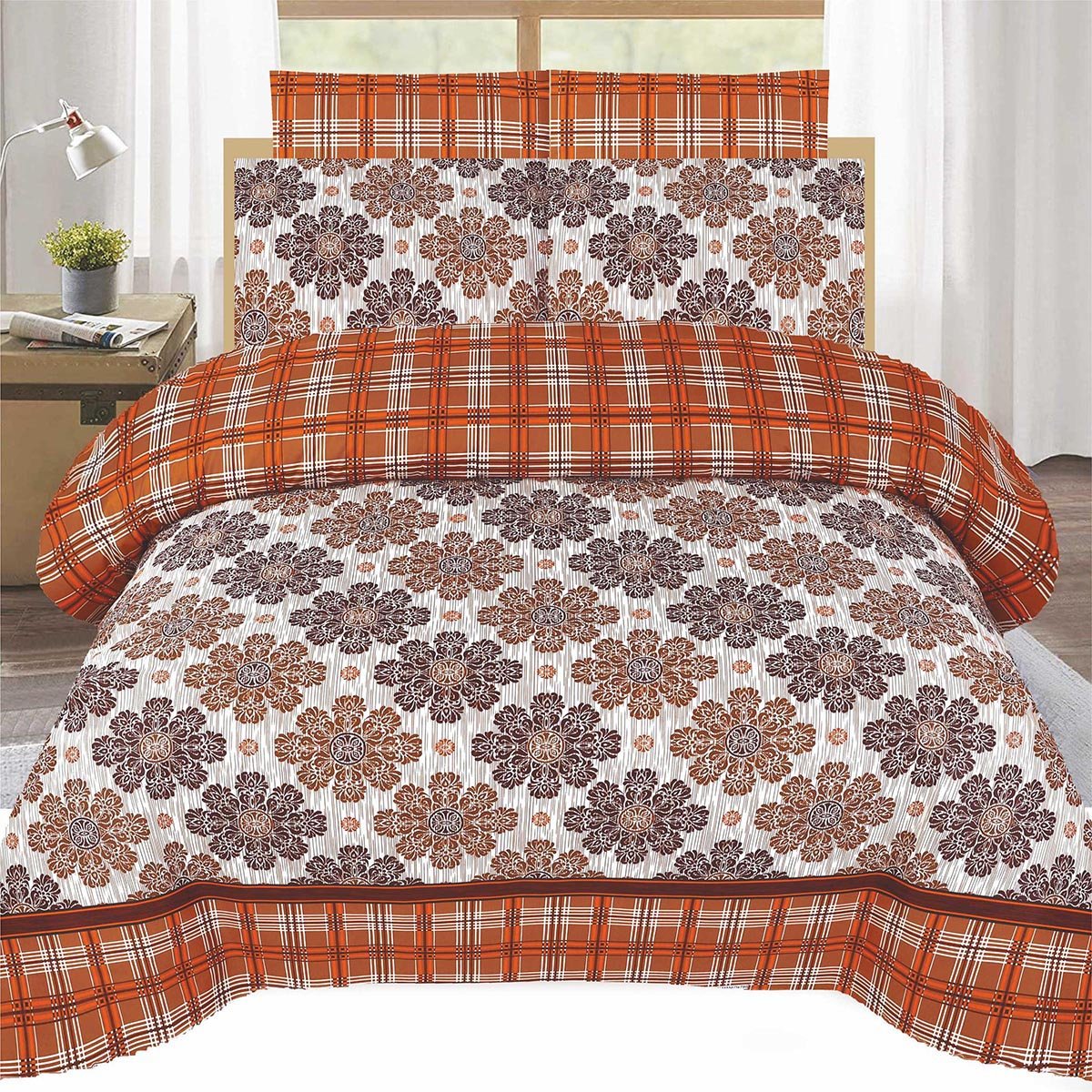 Summer Comforter Set 6 Pcs D - 790 - Lotus