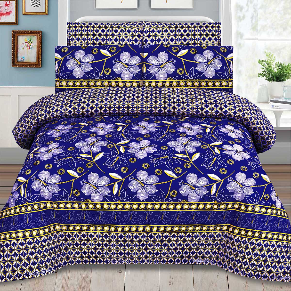 Summer Comforter Set 6 Pcs D - 801 - Lotus