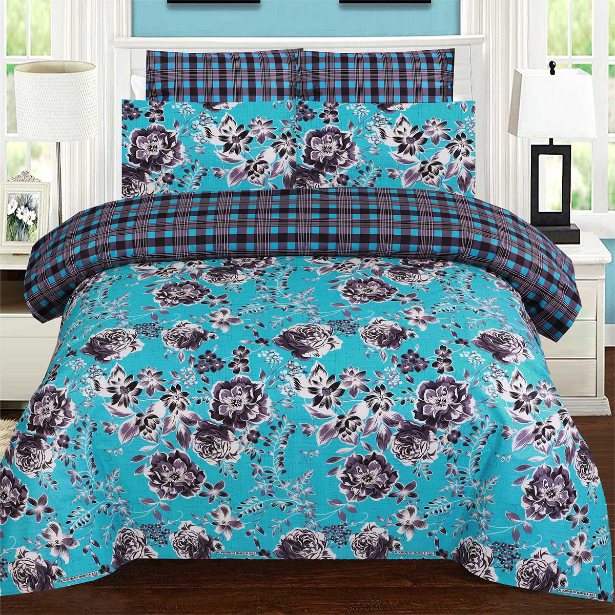 Summer Comforter Set 6 Pcs D - 802 - Lotus