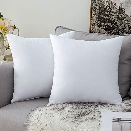 White Filled Cushion - 40126 - Lotus